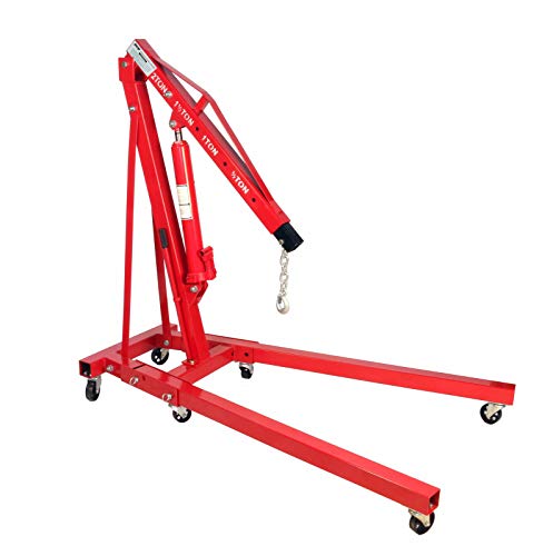 Dragway Tools 2 Ton Folding Hydraulic Engine Hoist Cherry Picker Shop Crane Hoist Lift