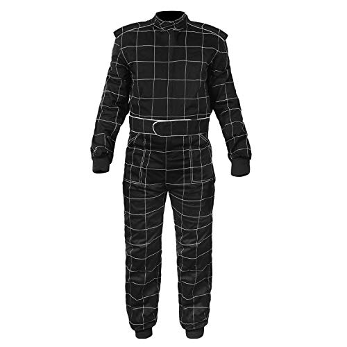 Sparx Sports Go Kart Racing Cart Karting Suit Black (XL)