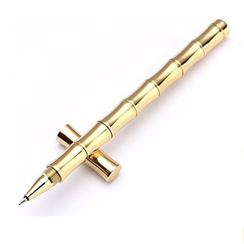 Bamboo Joint,Tactical Personal Defense Brass Pen Signature Pen + Cover