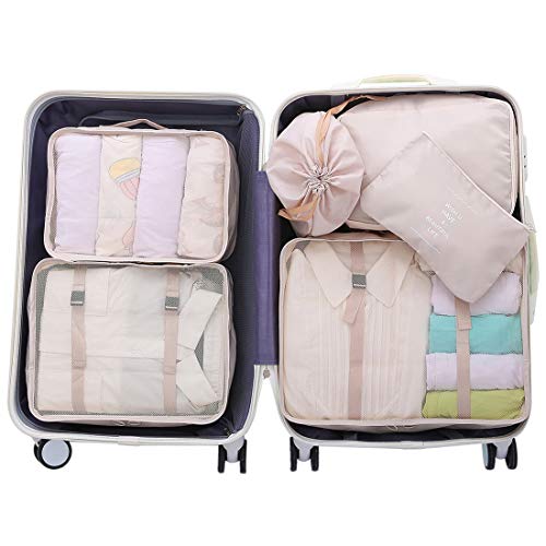 OEE 6 pcs Luggage Packing Organizers Packing Cubes Set for Travel