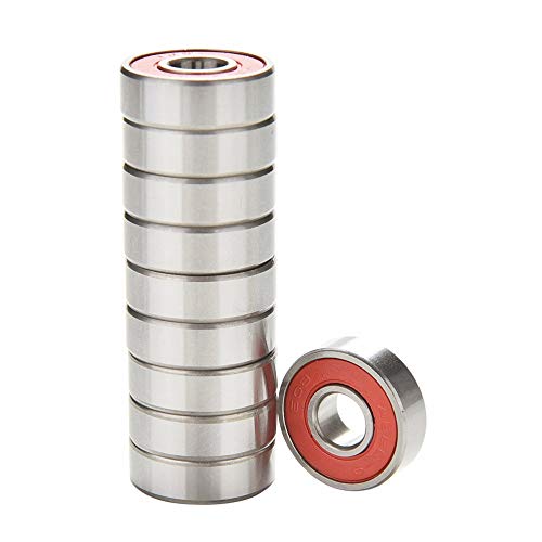 BESIY Bearings for Skateboards, Longboards, Inline Skates, Roller Skates, Spinners, Double Shielded,8x22x7 Miniature Ball Bearings, 608, ABEC-9(Pack of 8)