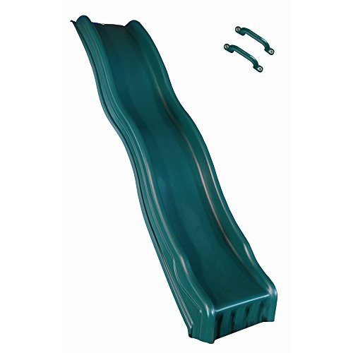 Swing-N-Slide WS 8335 Cool Wave Slide for 4' Decks with Included Safety Handles, Green