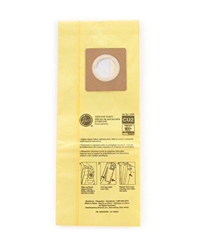 Hoover Commercial AH10243 Upright Bags for HushTone, Allergen Filtration (Pack of 10), Yellow