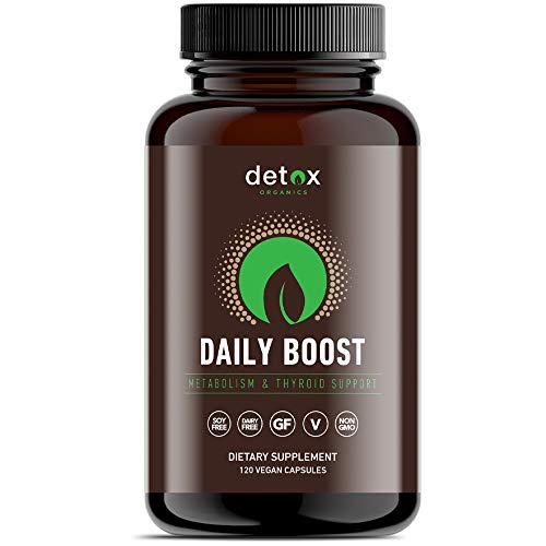 Detox Organics Daily Boost - Metabolism Booster and Thyroid Supplement Made from Green Tea Extract - Promotes Energy Increase