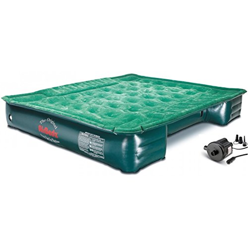 Pittman Outdoors AirBedz Lite PPI PV202C Full Size, Short 6'-6.5' Truck Bed Air Mattress with DC Corded Pump (76'x63'x12' Inflated),Green,Full Size Beds