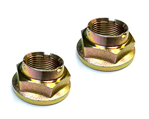 DTA D2635NUT x2-2 Front CV Axle Spindle Nuts Size M22 x 1.5mm Self Lock Style Compatible with Focus Transit Connect Ranger Explorer Grand Caravan Charger Pacifica Etc.