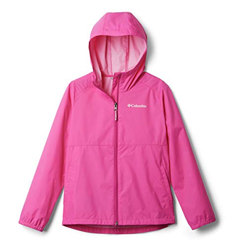 Columbia Girls' Big Switchback II Waterproof Jacket, Pink Ice, Medium