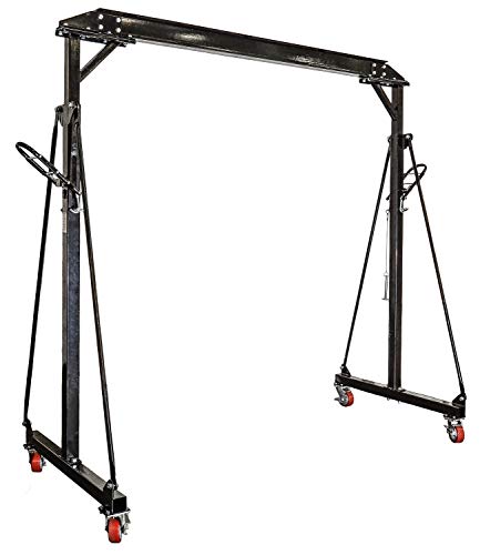 JEGS Performance Products 81245 Adjustable Height Gantry Crane 1-Ton Capacity