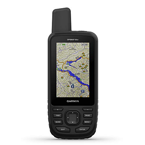 Garmin GPSMAP 66st, Rugged Multisatellite Handheld with Sensors and Topo Maps, 3' Color Display