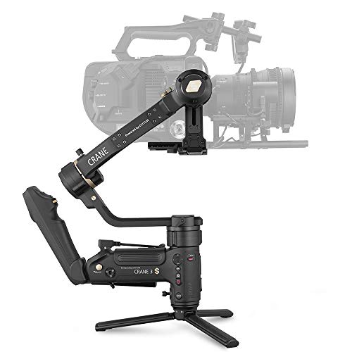 Zhiyun Crane 3S 3-Axis Gimbal Stabilizer for DSLR Camera Camcorder, Cinema Camera gimbal stabilizer for Sony Canon Panasonic Nikon, Up to 14.3lb playload Blackmagic 6K 4K Modular Design Smartsling Kit