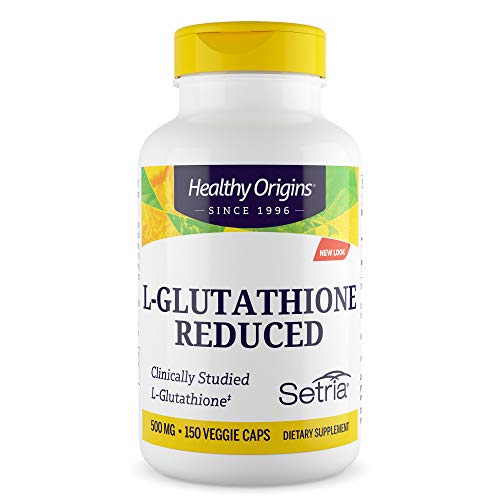 Healthy Origins L-Glutathione (Setria) 500 mg, 150 Veggie Caps
