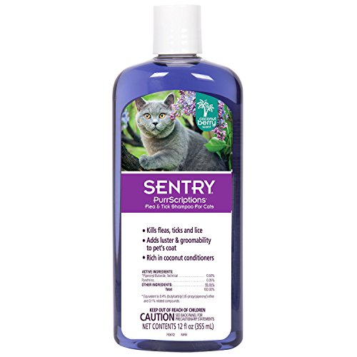 SENTRY PurrScriptions Flea and Tick Shampoo for Cats, 12 oz