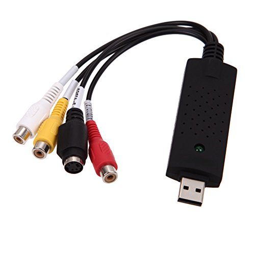 REDGO Video Audio VHS VCR USB Video Capture Card to DVD Converter Capture Card Adapter