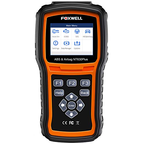 FOXWELL NT630 Plus OBD2 Scanner SRS Code Reader Automotive OBD II SRS Airbag Diagnostic and ABS Brake Bleed Scan Tool