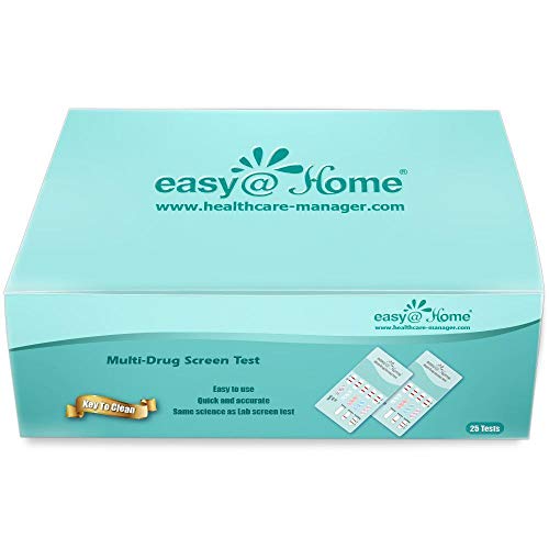 25 Pack Easy@Home 6 Panel Instant Urine Drug Test, Test THC,COC,OPI,AMP,MET,BZO - Individually Wrapped 6 Panel Multi Screen Urine Drug Test Kit-#EDOAP-264