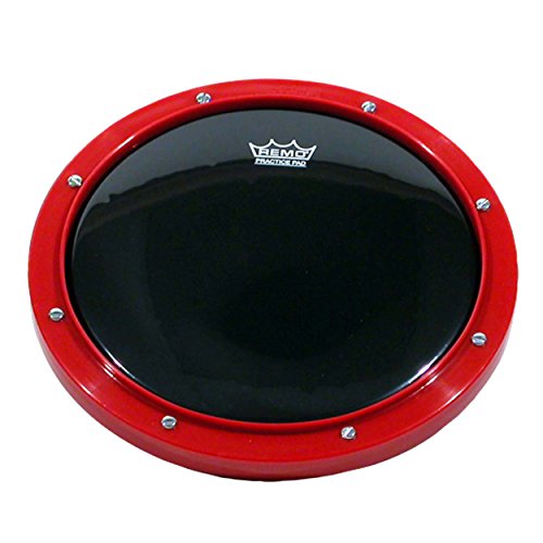 Remo RT-0010-58 10' Red Tunable Practice Pad with Ambassador Ebony Drumhead