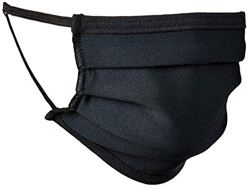 Gildan Reusable 3-Layer Self Care Cotton Face Mask with Elastic Earloops (Pack of 24), Black