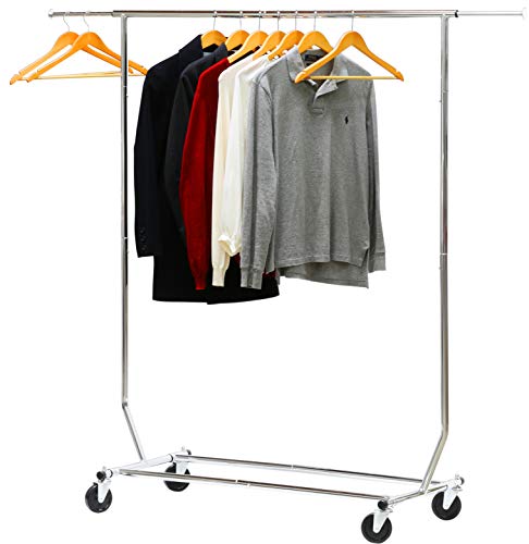 Simple Houseware Supreme Commercial Grade Clothing Garment Rack, Chrome
