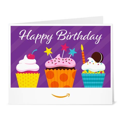 Amazon Gift Card - Print - Birthday Cupcakes