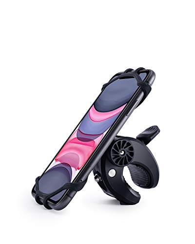 Bike Phone Mount BC Master Anti Shake 360 Rotation Silicone Bicycle Motorcycle Phone Mount for Handlebar Bike Accessories Compatible with iPhone 12/11 Pro Max/11/XS/8, Samsung Galaxy S10+,and More