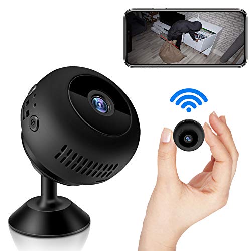Mini Spy Camera, WiFi Wireless Hidden Camera 1080P Full HD, Portable Home Security Tiny Nanny Cam with Night Vision Motion Detection for Car Indoor Outdoor