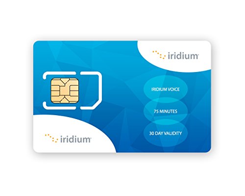 Iridium Satellite Phone Global Prepaid SIM Card with 75 Minutes (30 Day Validity)