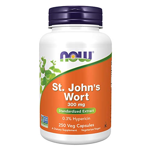 NOW Supplements, St. John's Wort (Hypericum perforatum) 300 mg, Standardized Extract, 250 Veg Capsules