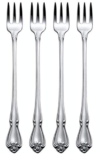 Oneida True Rose Set of 4 Seafood/Cocktail forks