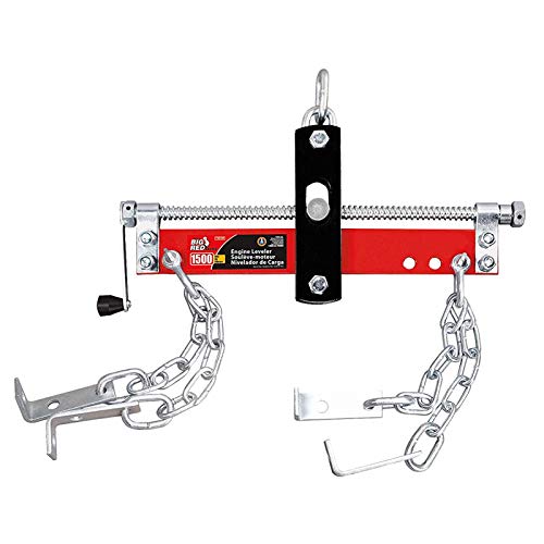 BIG RED T32100 Torin Engine Hoist Shop Crane Accessory: Steel 3 Position Engine Leveler with Adjustable Handle, 3/4 Ton (1,500 lb) Capacity, Red