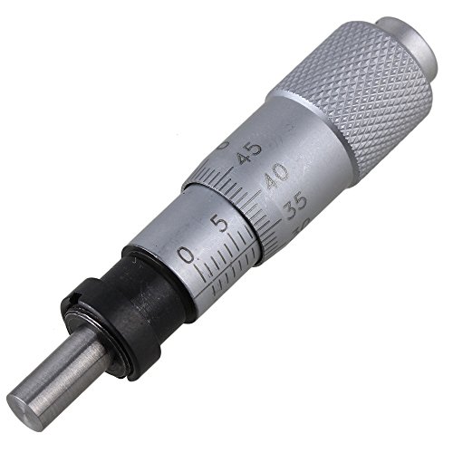 Metal 0-13mm Flat Type Micrometer Head Tool Plain Thimble Silver