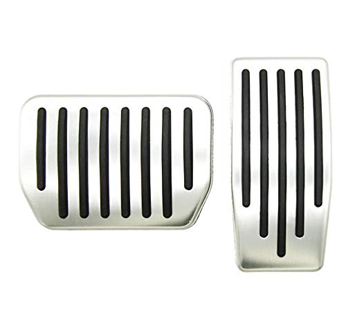 Topfit Model 3 and Model Y Non-Slip Performance Foot Pedals Pads Auto Aluminum Pedal Covers(A Set of 2)