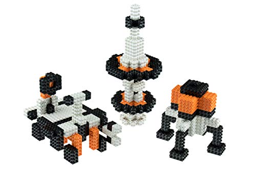 Strictly Briks - Building Bricks & Blocks - Space Exploration Set: 3 in 1 NASA Inspired Kit Rebuilds Into an Apollo Lunar Module, Space Station, and a Mars Rover - 188 Pieces