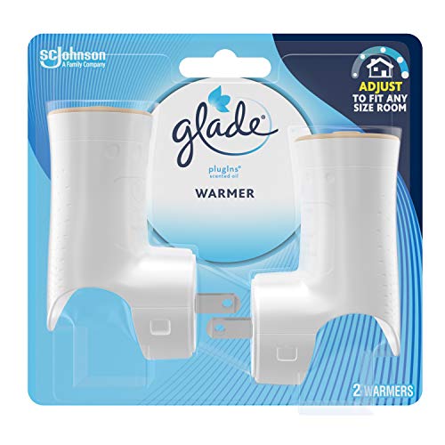 Glade PlugIns Air Freshener Warmer, Scented and Essential Oils for Home and Bathroom, Up to 50 Days on Low Setting, 2 Count