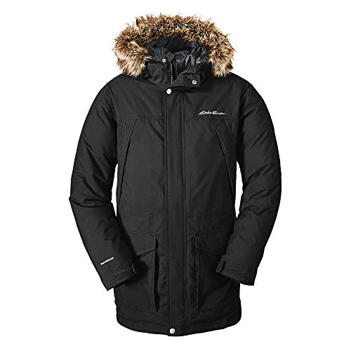 Eddie Bauer Men's Superior Down Parka, Black Regular L