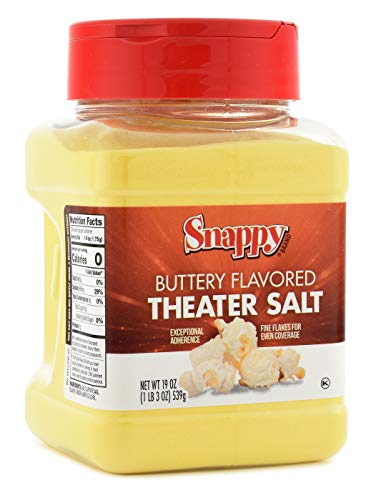 Snappy Buttery Flavored Theater Popcorn Salt, 19 Ounce