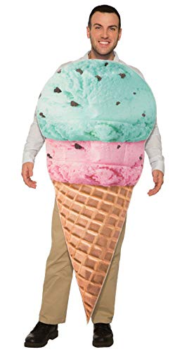 Forum Novelties Ice Cream Cone Costume Tunic, As Shown, One Size