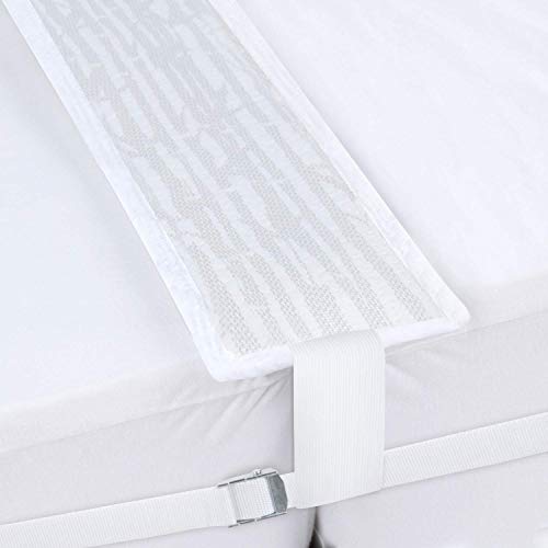 SPRINGSPIRIT Bed Bridge Twin to King Converter Kit - Improved Style, Mattress Strap Include, Twin Bed Connector for 2 Single Twin Mattress, Easy Assemble, Great for Stayovers & Guest.