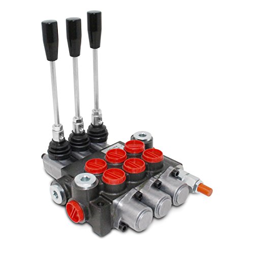 Monoblock Hydraulic Directional Control Valve, 3 Spool, 11 GPM, SAE Ports