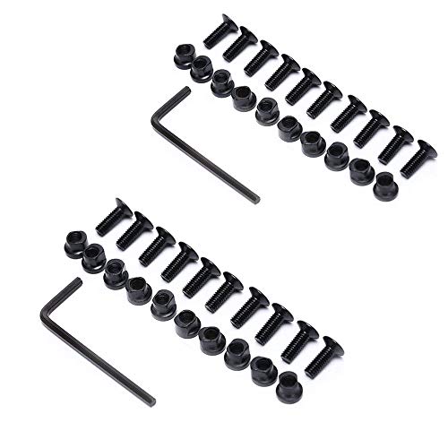 Gotical Keymod Screws and Nuts Replacement Set for Rail Parts Screw & Nuts with Allen Wrench Accessories Hardware for Standard Keymod System (Set of 20 pcs)