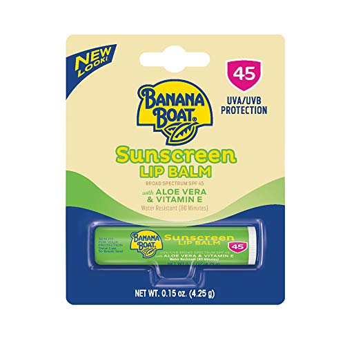 Banana Boat Aloe Vera Lip Protection Sunscreen, 0.15 Ounce