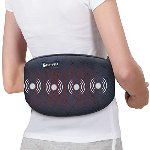 Comfier Heating Pad for Back Pain - Heat Belly Wrap Belt with Vibration Massage, Fast Heating Pads with Auto Shut Off, for Lumbar, Abdominal, Leg Cramps Arthritic Pain Relief