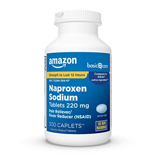 Basic Care Naproxen Sodium Tablets, 300 Count (Pack of 1)