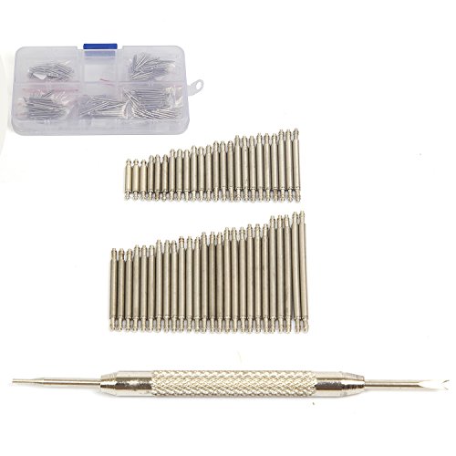 Ginsco 360 Pcs 6-25mm Stainless Steel Watch Band Spring Bars Link Pins with Strap Link Pin Remover Watch Repair Kit