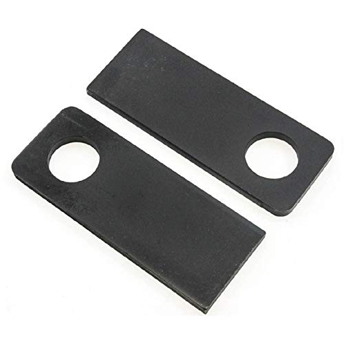 MSPowerstrange 2 Piece, Rectangle Weld On Steel Ramp Gate Holder Heavy Duty Equipment Trailer Hinges, Size 7-3/4' Long x 3' Wide; 1-5/8' Hole Diameter