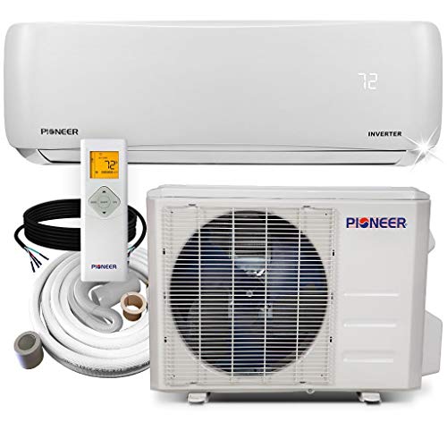 Pioneer Air Conditioner WYS012A-19 Wall Mount Ductless Inverter+ Mini Split Heat Pump, 12000 BTU-110/120V