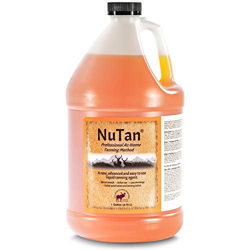 NuTan 1 Gallon DIY Hide & Fur Tanning Solution: Next Generation, at Home Hair-On and Buckskin Tan