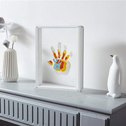 ?Cherry Cheers? Family Handprint and Paint Craft Kit DIY Baby Keepsake Frame, All Transparent Layers Non-Toxic Paints