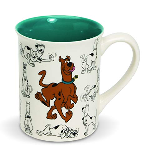 Enesco Scooby Doo Ceramics Model Sheet Coffee Mug, 16 Ounce, Multicolor