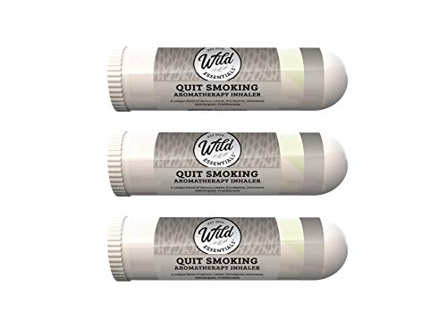 Wild Essentials 3 Pack of Quit Smoking Aromatherapy Nasal Inhalers Made with 100% natural, therapeutic grade essential oils to help you kick the habit and quench the cravings