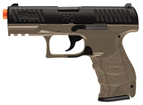Walther PPQ Spring Powered 6mm BB Pistol Airsoft Gun, Dark Earth Brown